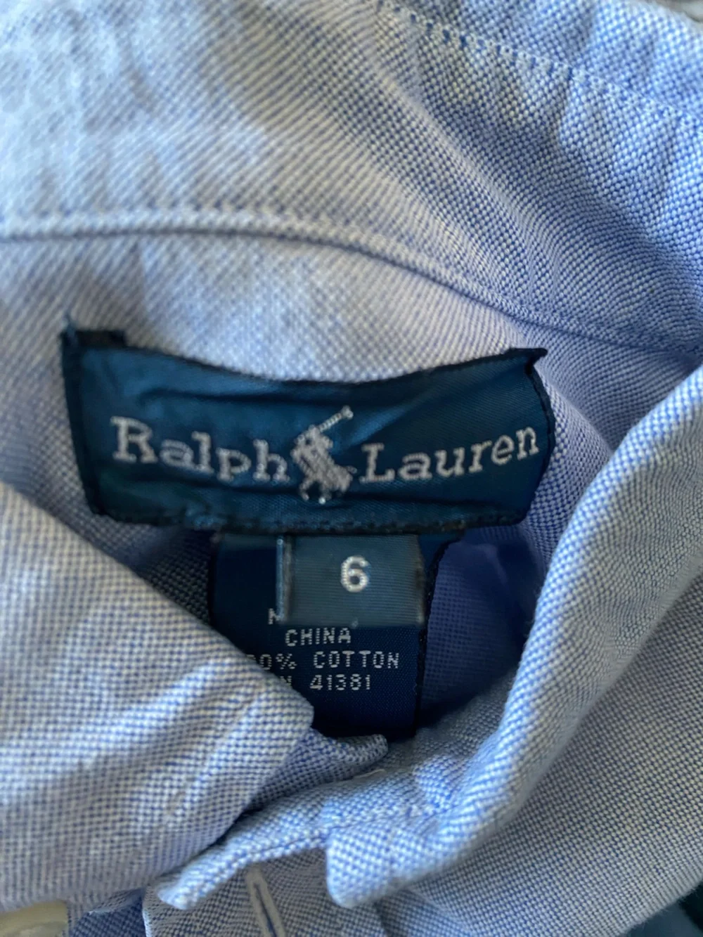 Ralph Lauren Light Blue Button-Down Shirt Sz 6